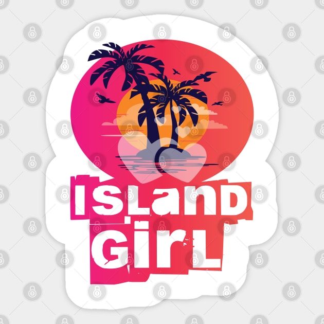 Island Girl Sticker by CRD Branding